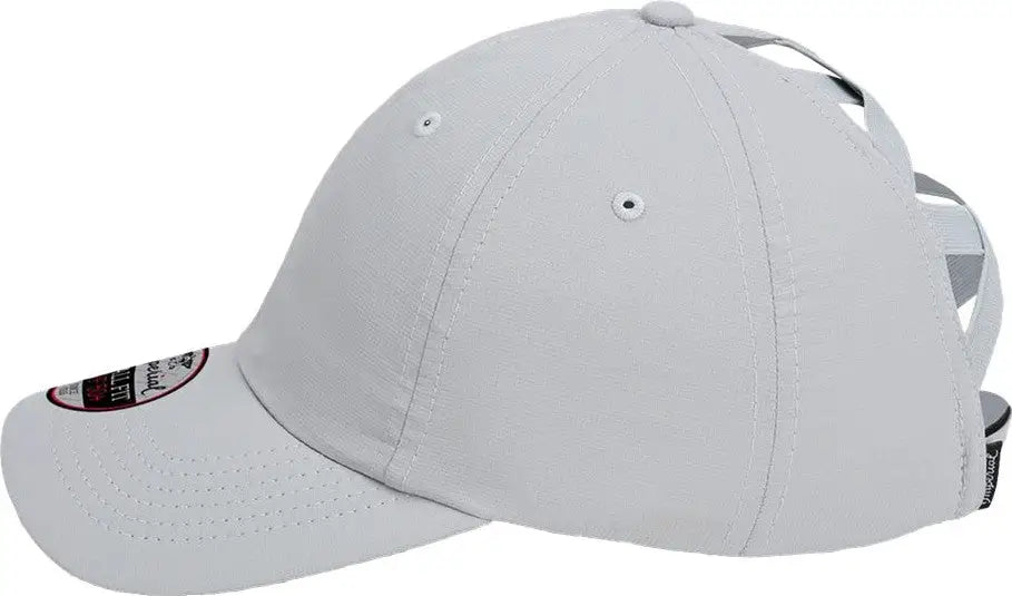 Imperial L338 the Hinsen Women’s Performance Ponytail Cap - Fog - Light Gray / one Size Fits Most