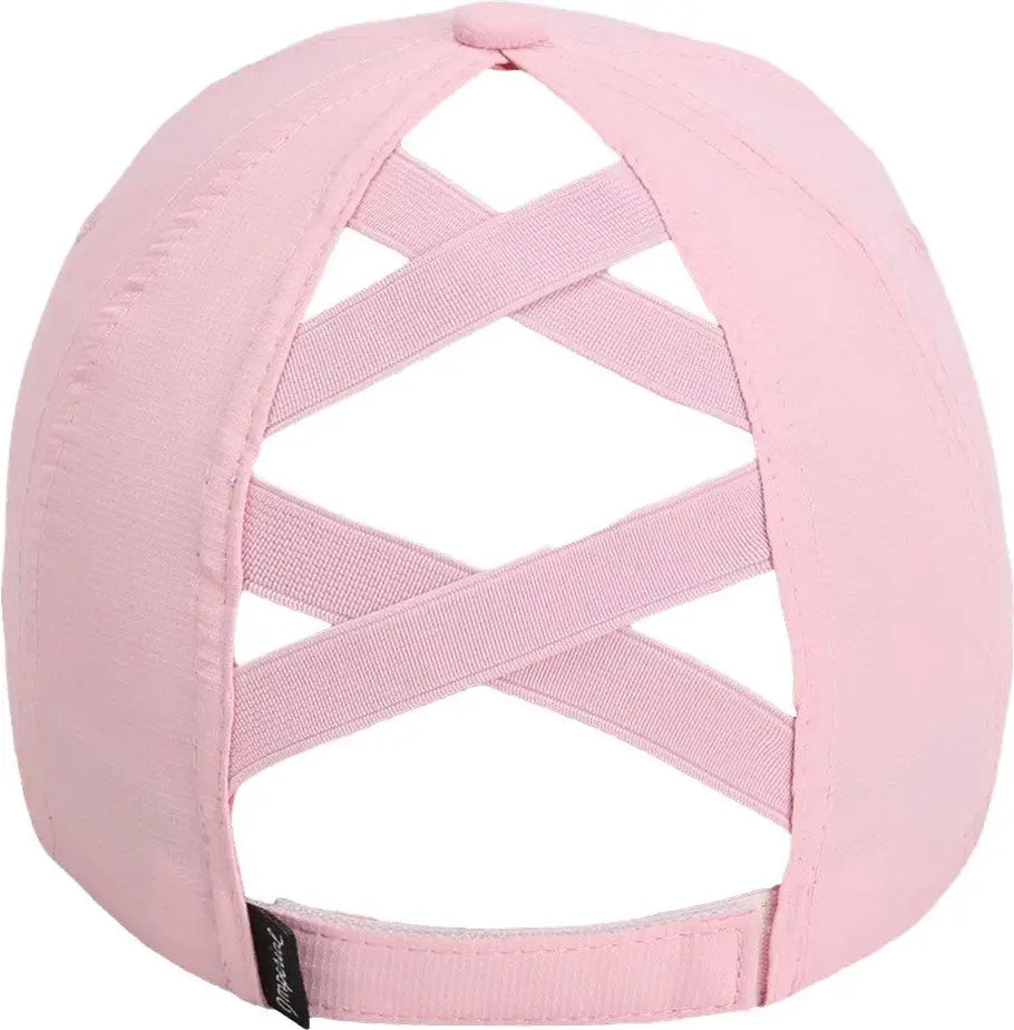 Imperial L338 the Hinsen Women’s Performance Ponytail Cap - Light Pink - one Size Fits Most