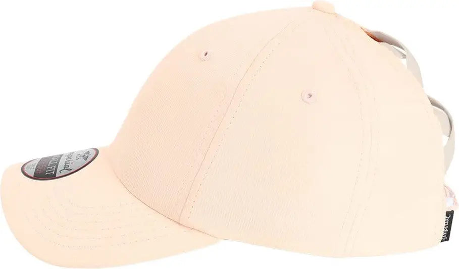 Imperial L338 the Hinsen Women’s Performance Ponytail Cap - Peach - one Size Fits Most