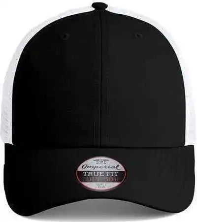 Imperial X210sm the Original Sport Mesh Cap - Black White - one Size Fits Most