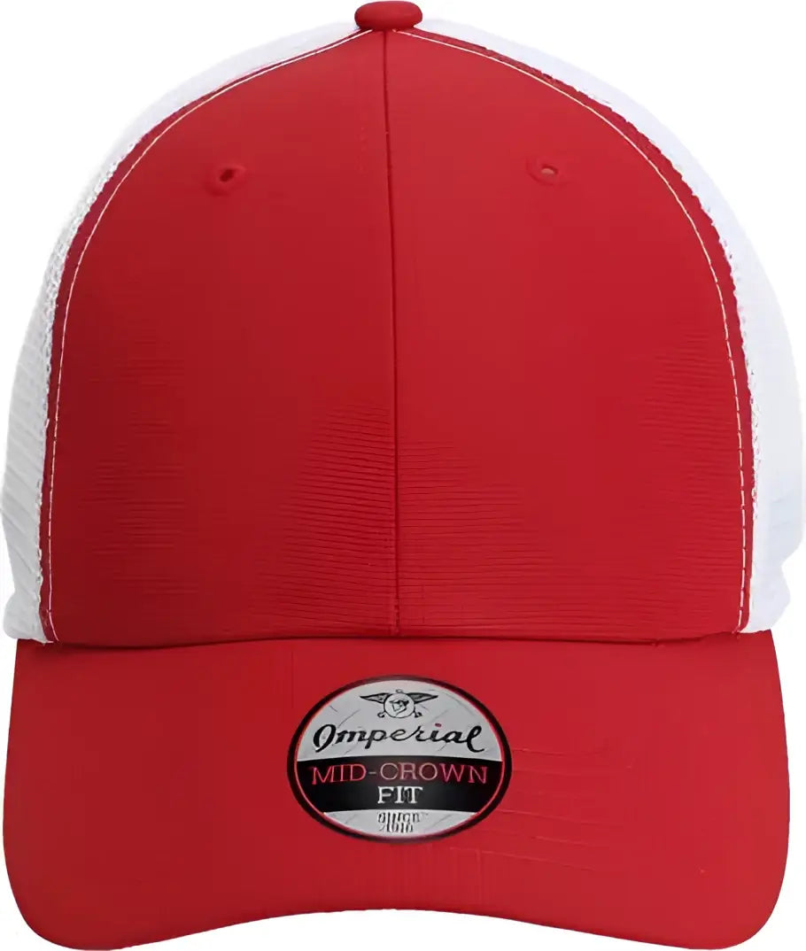 Imperial X210sm the Original Sport Mesh Cap - Cardinal White - one Size Fits Most