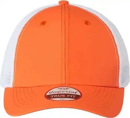 Imperial X210sm the Original Sport Mesh Cap - Orange White - one Size Fits Most