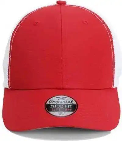 Imperial X210sm the Original Sport Mesh Cap - Red White - one Size Fits Most
