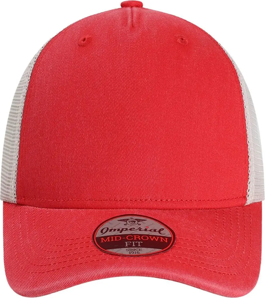 Imperial X240m the Gambit Mesh Back Cap - Nantucket Red Stone - one Size Fits Most