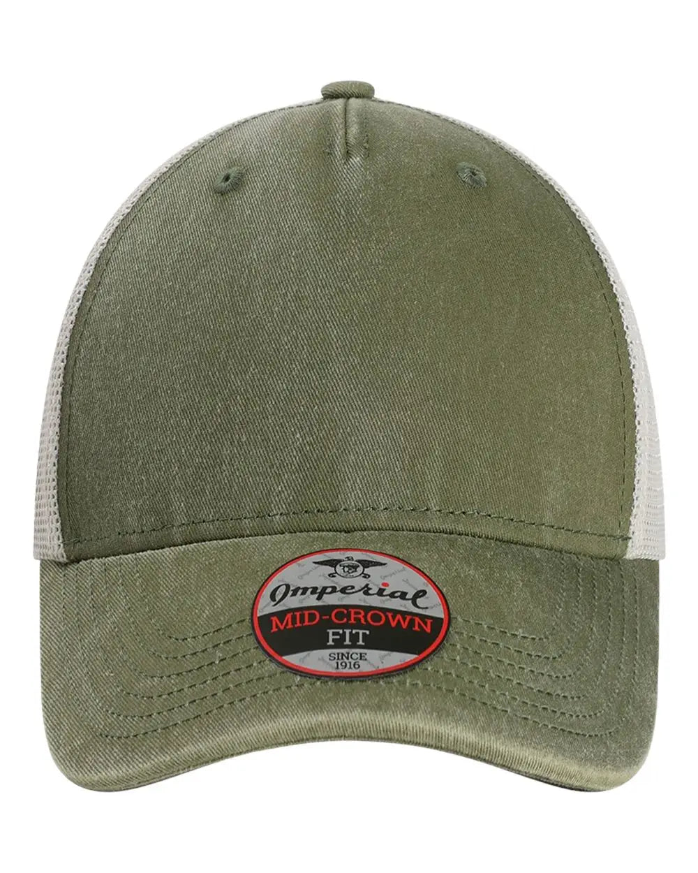 Imperial X240m the Gambit Mesh Back Cap - Olive Green Stone - one Size Fits Most
