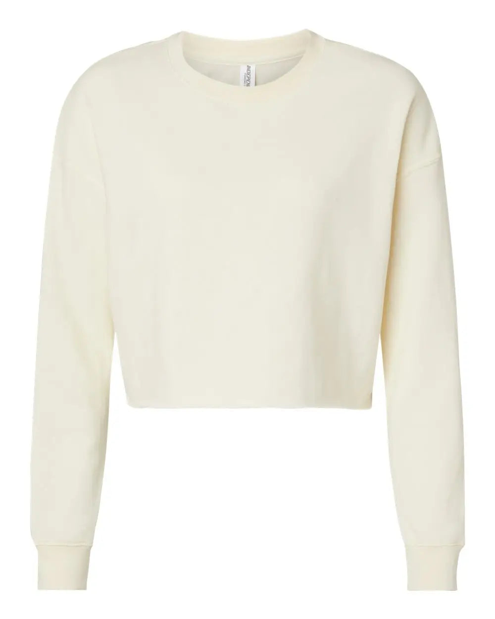 Independent Trading Co. Afx24crp Women’s Lightweight Crop Crewneck Sweatshirt - Bone - Ivory / Xs