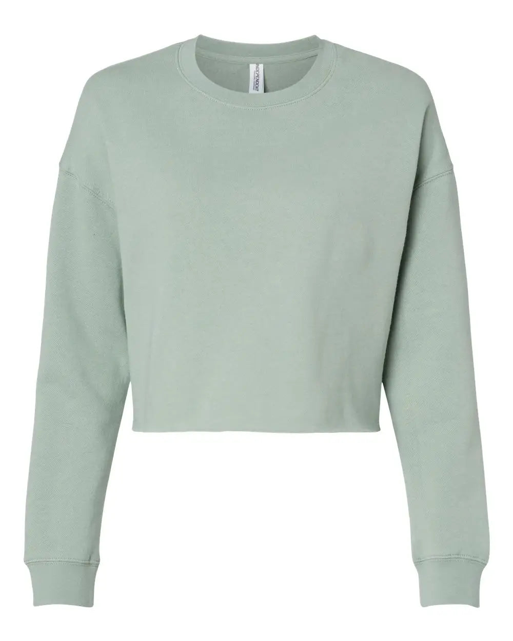 Independent Trading Co. Afx24crp Women’s Lightweight Crop Crewneck Sweatshirt - Sage - Green / Xs