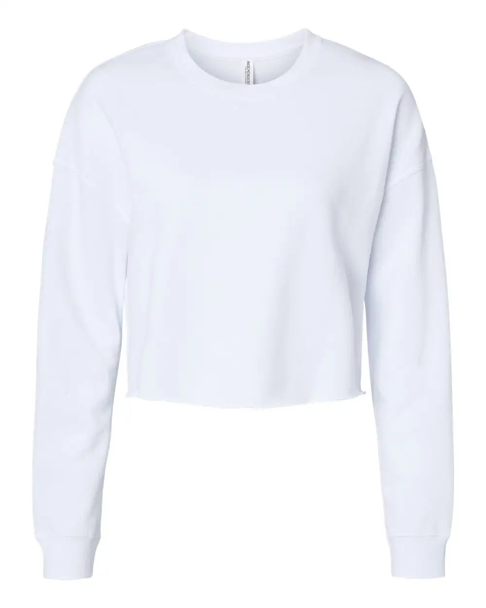 Independent Trading Co. Afx24crp Women’s Lightweight Crop Crewneck Sweatshirt - White - Xs