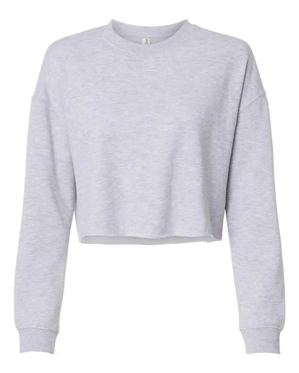 Independent Trading Co. Afx24crp Women’s Lightweight Crop Crewneck Sweatshirt - Grey Heather - Xs