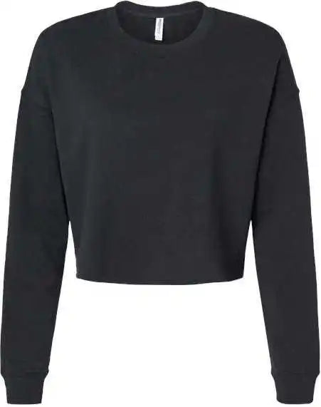 Independent Trading co Afx24crp Women’s Lightweight Cropped Crew Pullover - Black
