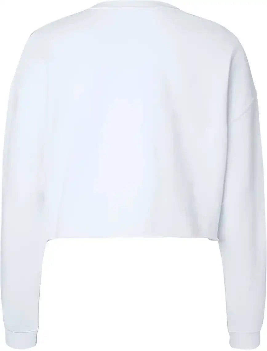 Independent Trading co Afx24crp Women’s Lightweight Cropped Crew Pullover White