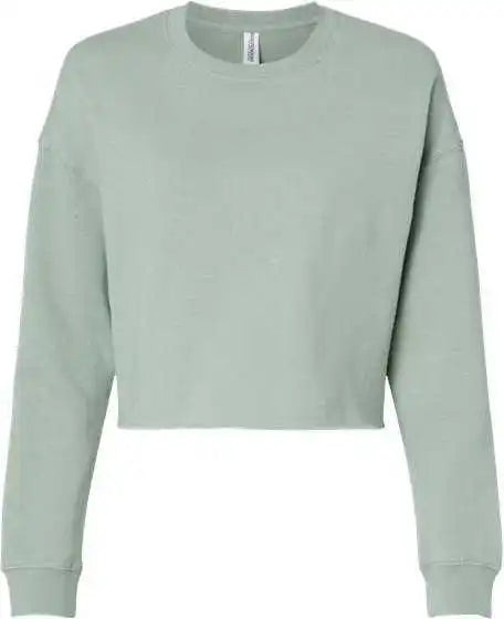 Independent Trading co Afx24crp Women’s Lightweight Cropped Crew Pullover - Sage