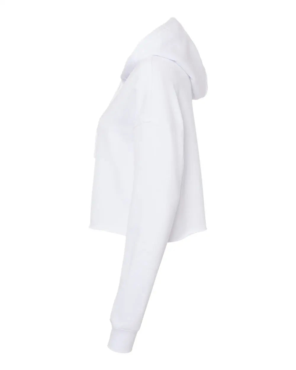 Independent Trading Co. Afx64crp Women’s Lightweight Crop Hooded Sweatshirt - White