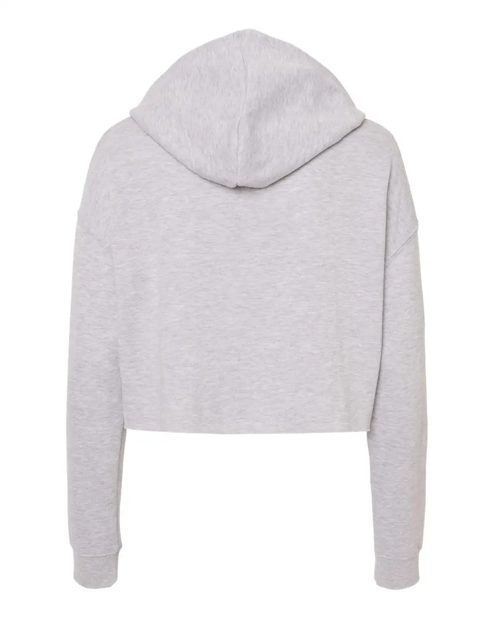Independent Trading Co. Afx64crp Women’s Lightweight Crop Hooded Sweatshirt - Grey Heather