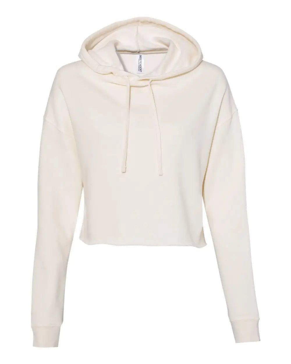 Independent Trading Co. Afx64crp Women’s Lightweight Crop Hooded Sweatshirt - Bone - Ivory / Xs