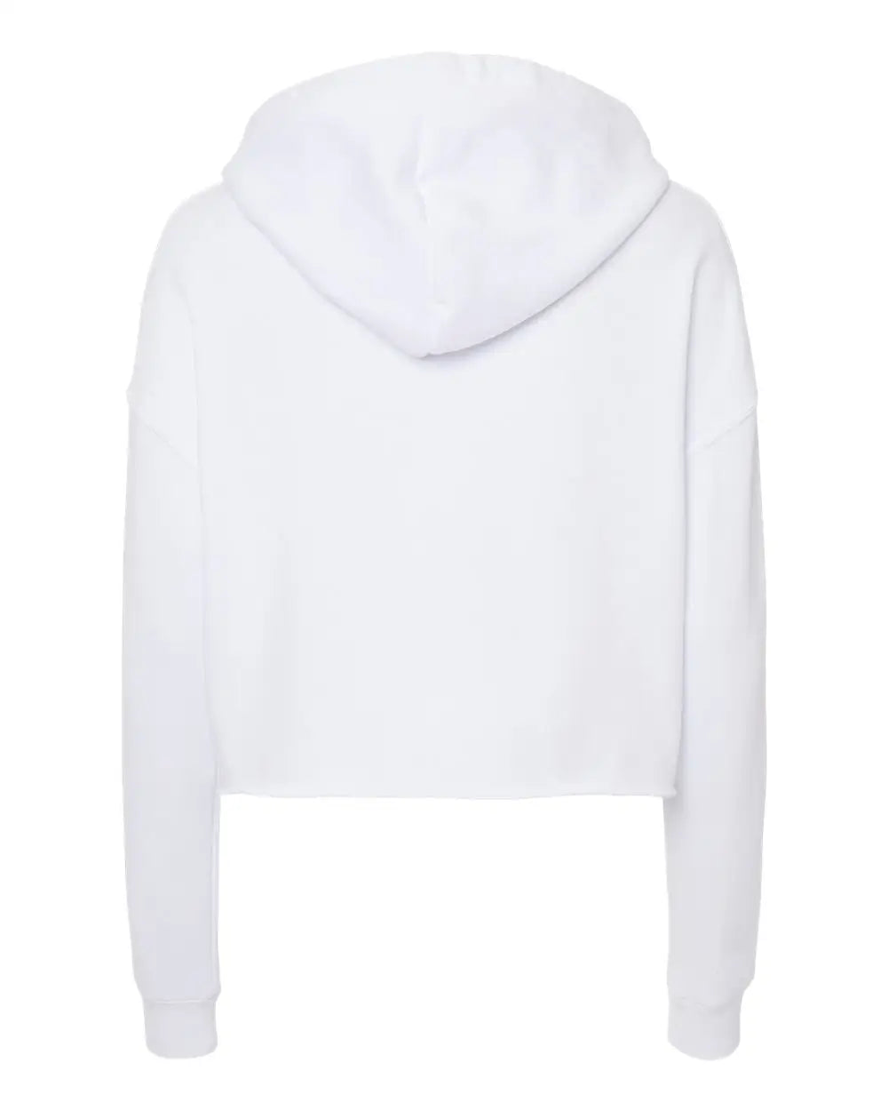 Independent Trading Co. Afx64crp Women’s Lightweight Crop Hooded Sweatshirt - White