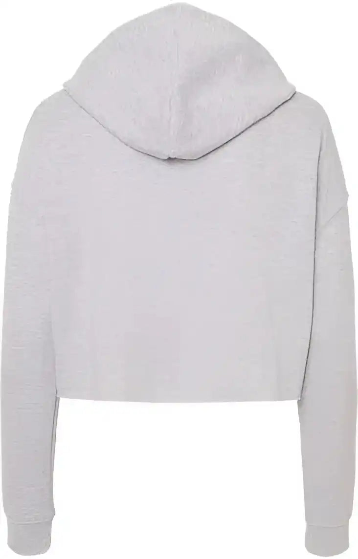 Independent Trading co Afx64crp Womens Lightweight Cropped Hooded Sweatshirt - Grey Heather