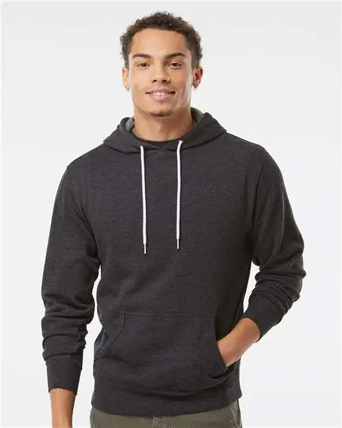 Independent Trading Co. Afx90un Lightweight Hooded Sweatshirt - Charcoal Heather