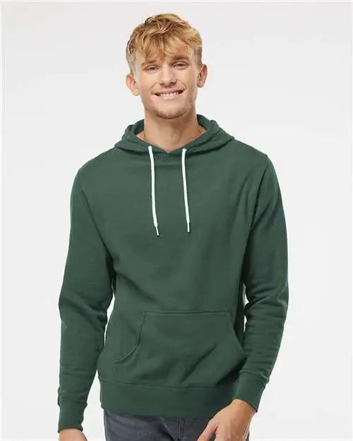 Independent Trading Co. Afx90un Lightweight Hooded Sweatshirt - Alpine Green