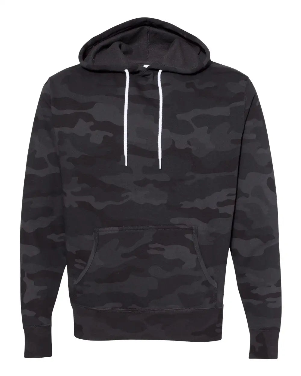 Independent Trading Co. Afx90un Lightweight Hooded Sweatshirt - Black Camo - Xs