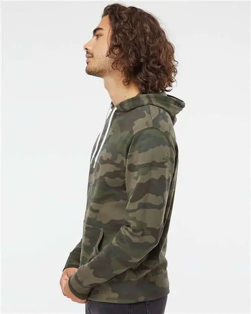 Independent Trading Co. Afx90un Lightweight Hooded Sweatshirt - Forest Camo