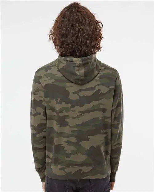 Independent Trading Co. Afx90un Lightweight Hooded Sweatshirt - Forest Camo