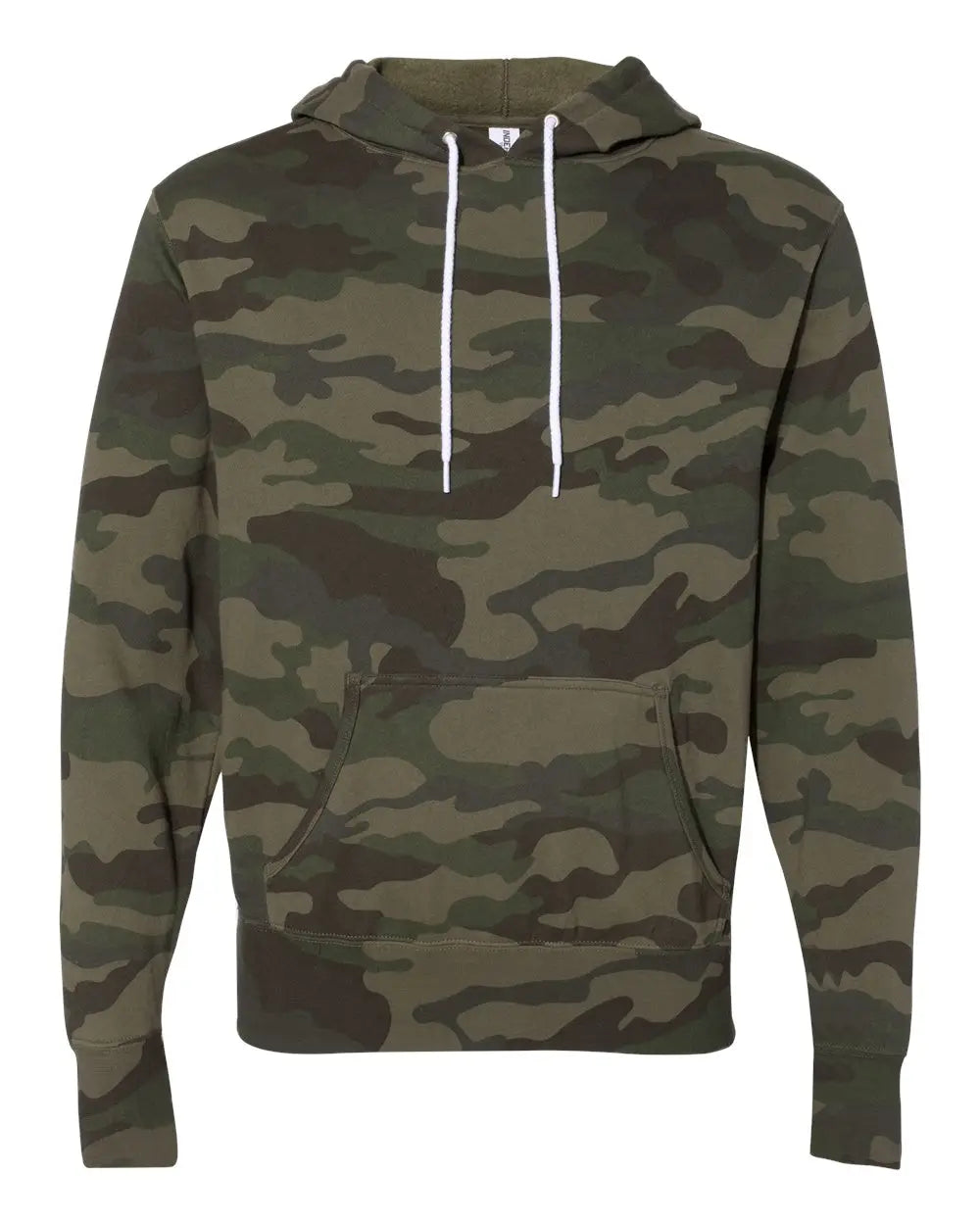 Independent Trading Co. Afx90un Lightweight Hooded Sweatshirt - Forest Camo - Xs