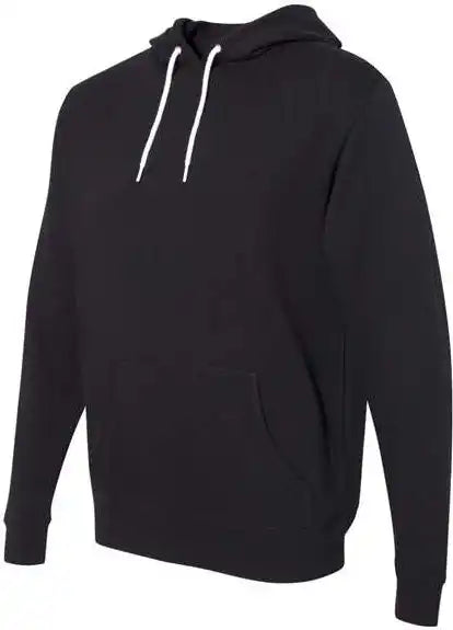 Independent Trading co Afx90un Unisex Lightweight Hooded Sweatshirt Black