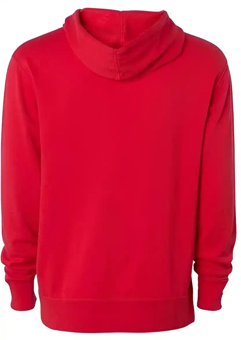 Independent Trading co Afx90un Unisex Lightweight Hooded Sweatshirt Red