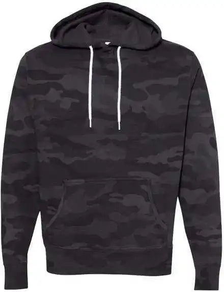 Independent Trading co Afx90un Unisex Lightweight Hooded Sweatshirt Black Camo