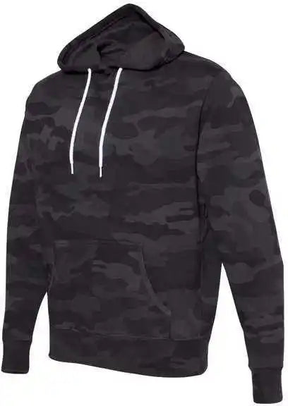 Independent Trading co Afx90un Unisex Lightweight Hooded Sweatshirt Black Camo