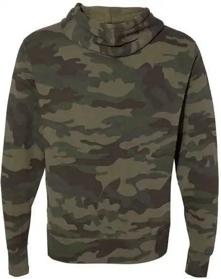 Independent Trading co Afx90un Unisex Lightweight Hooded Sweatshirt Forest Camo