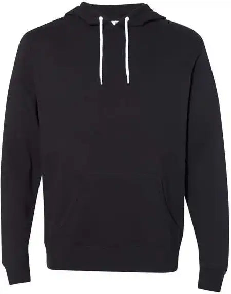 Independent Trading co Afx90un Unisex Lightweight Hooded Sweatshirt Black
