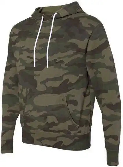 Independent Trading co Afx90un Unisex Lightweight Hooded Sweatshirt Forest Camo