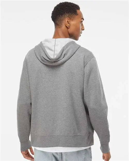 Independent Trading Co. Afx90unz Lightweight Full-zip Hooded Sweatshirt - Gunmetal Heather