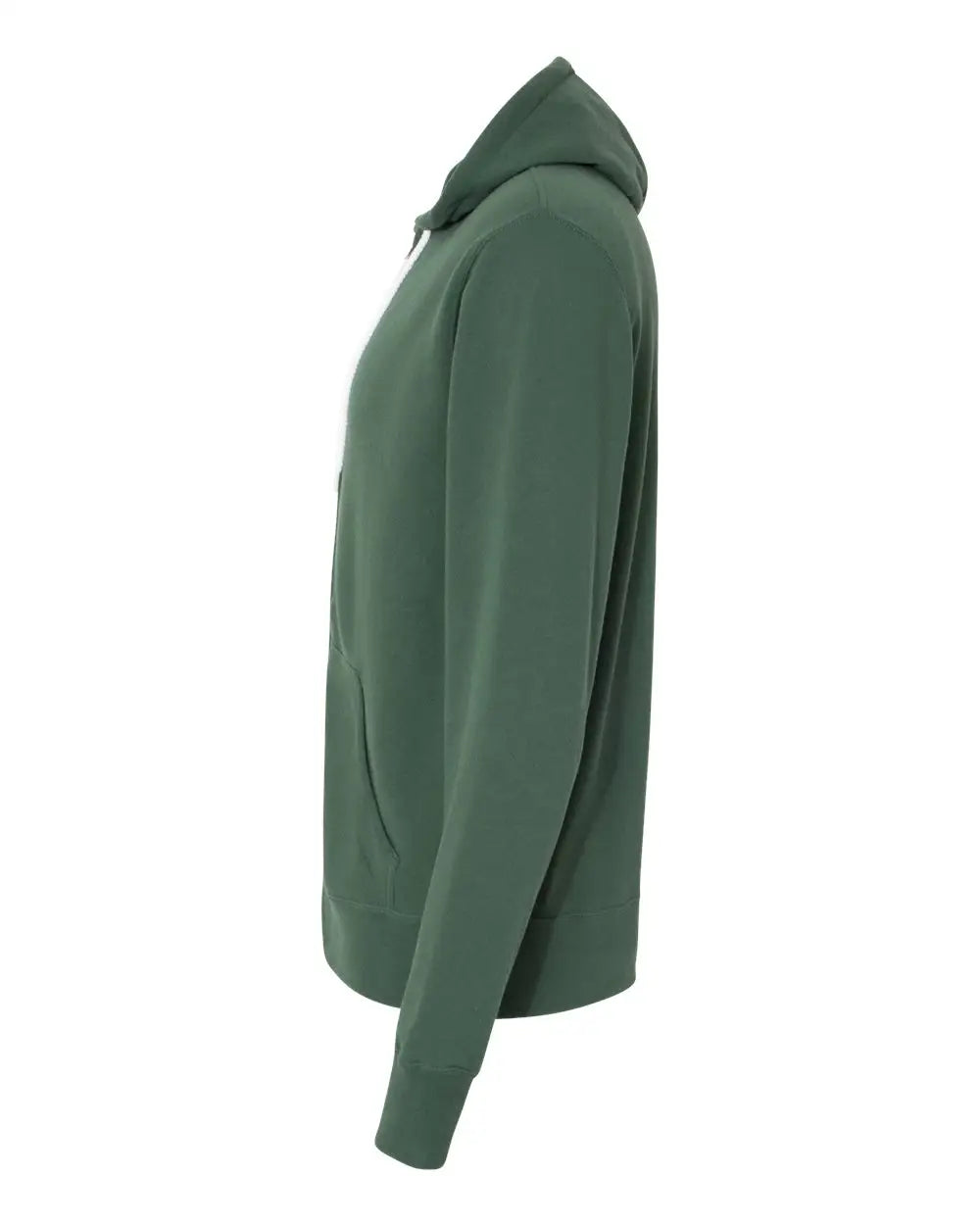 Independent Trading Co. Afx90unz Lightweight Full-zip Hooded Sweatshirt - Alpine Green