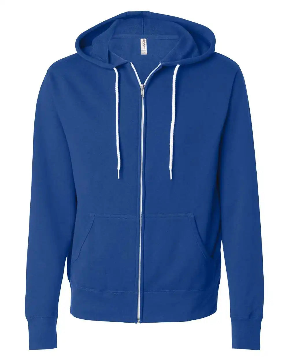Independent Trading Co. Afx90unz Lightweight Full-zip Hooded Sweatshirt - Cobalt - 2xl