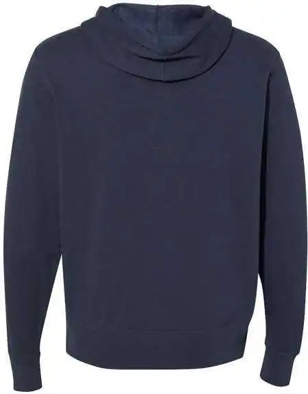 Independent Trading co Afx90unz Unisex Lightweight Full-zip Hooded Sweatshirt - Slate Blue