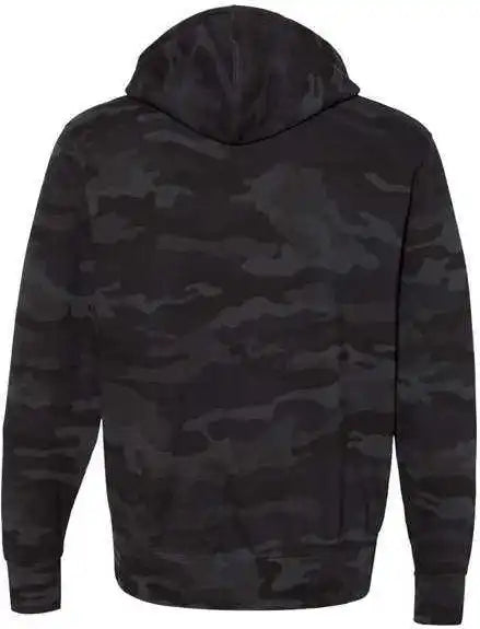 Independent Trading co Afx90unz Unisex Lightweight Full-zip Hooded Sweatshirt - Black Camo