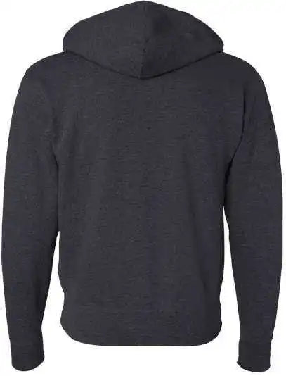 Independent Trading co Afx90unz Unisex Lightweight Full Zip Hooded Sweatshirt Charcoal Heather