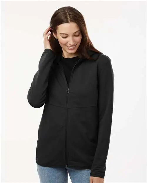Independent Trading Co. Exp30pz Perform Full-zip Hooded Sweatshirt - Black