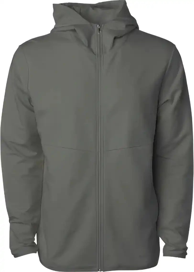 Independent Trading co Exp30pz Performance Full Zip Hooded Sweatshirt Pine