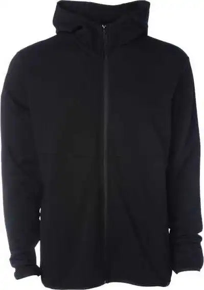 Independent Trading co Exp30pz Performance Full Zip Hooded Sweatshirt Black