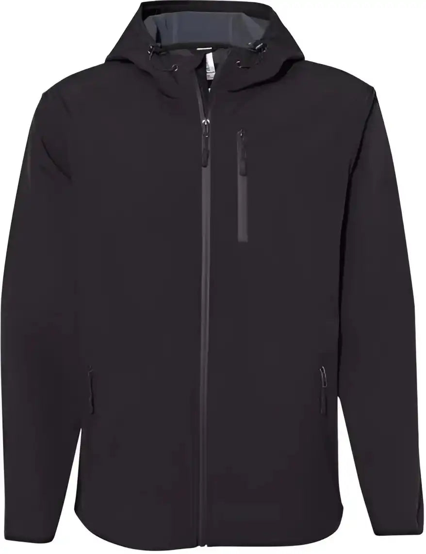 Independent Trading co Exp35ssz Poly-tech Soft Shell Jacket - Black