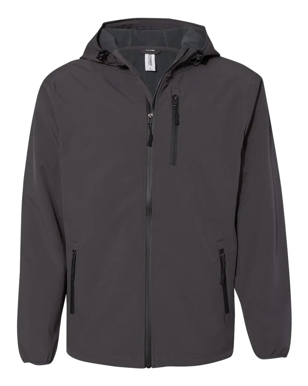 Independent Trading Co. Exp35ssz Poly-tech Soft Shell Jacket - Graphite - Dark Gray / Xs