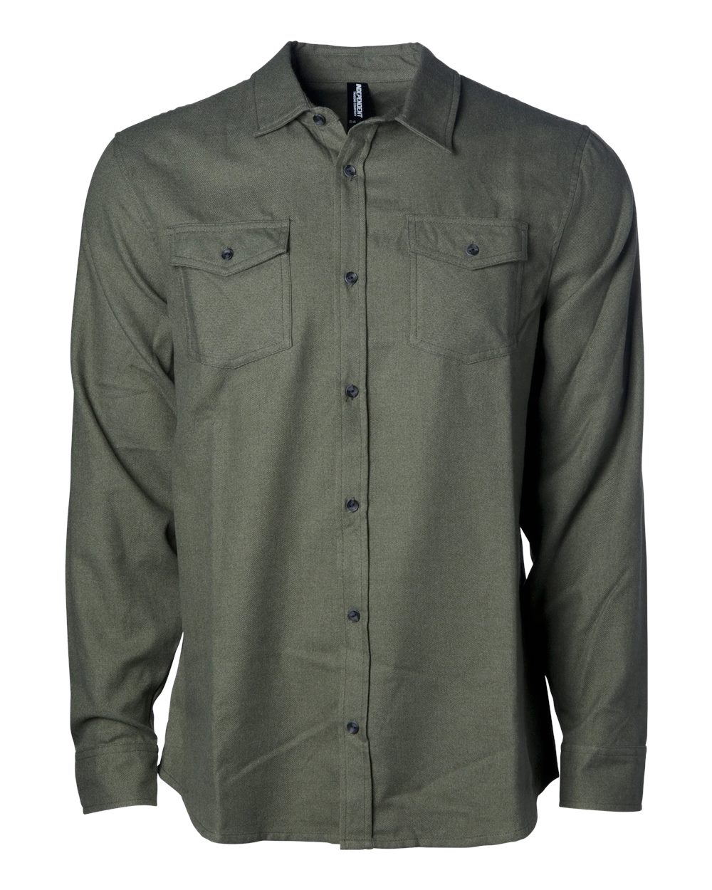 Independent Trading Co. Exp50f Flannel Shirt - Army Heather