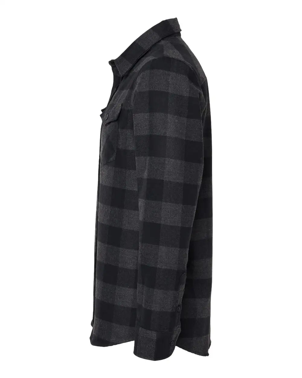 Independent Trading Co. Exp50f Flannel Shirt - Charcoal Heather Black