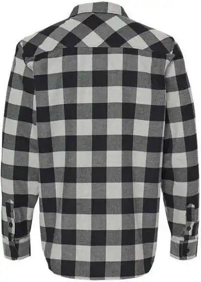 Independent Trading co Exp50f Flannel Shirt - Grey Heather Black