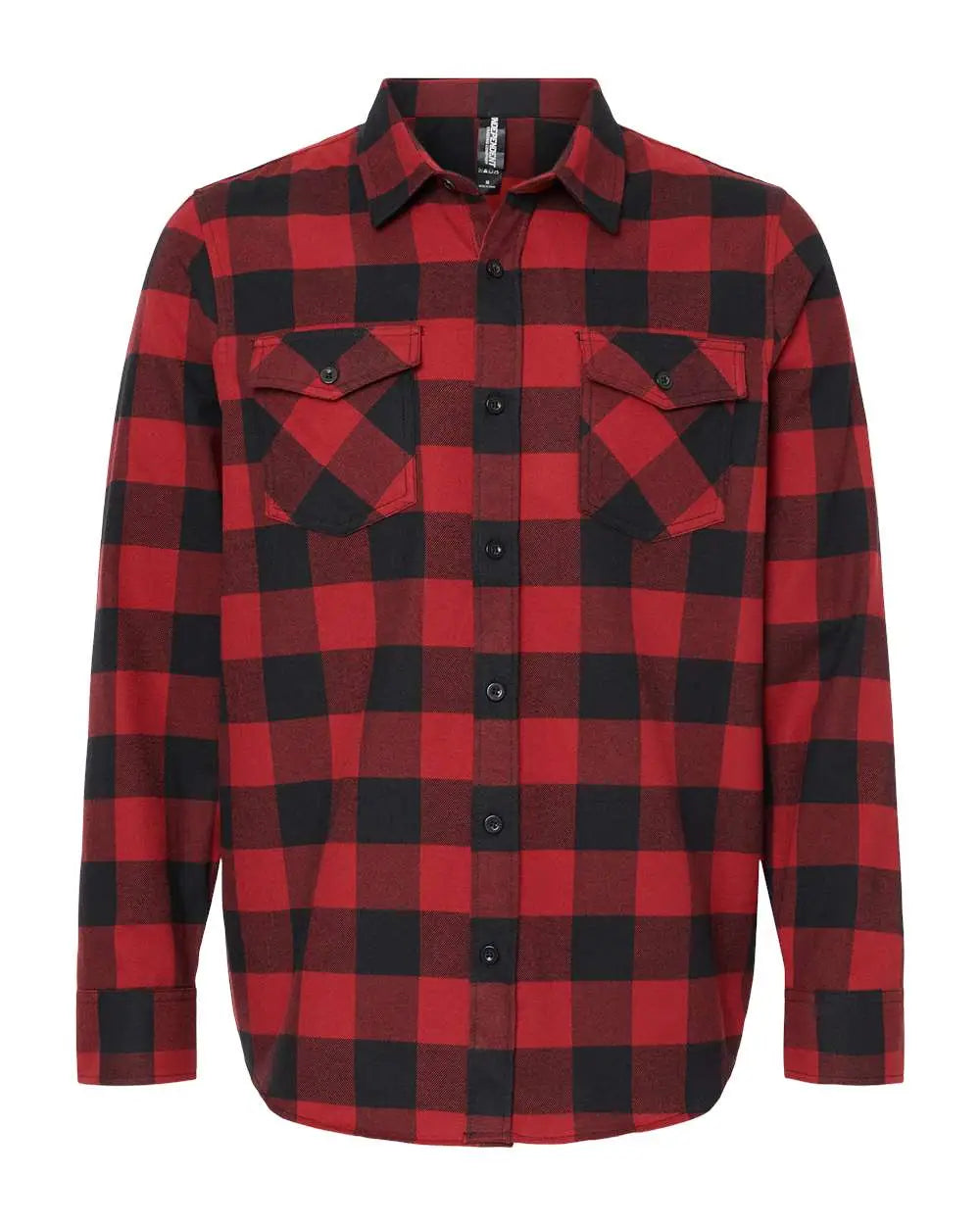 Independent Trading Co. Exp50f Flannel Shirt - Red Black