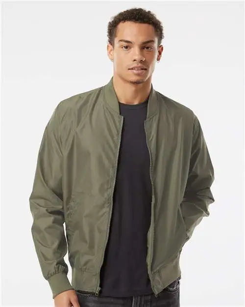 Independent Trading Co. Exp52bmr Lightweight Bomber Jacket - Army